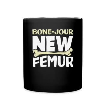 Leg Reconstruction Restoration - Full Colour Mug - black - Front