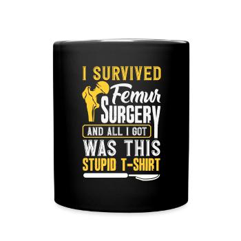 Leg Reconstruction Restoration - Full Colour Mug - black - Front