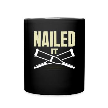 Leg Reconstruction Restoration - Full Colour Mug - black - Front