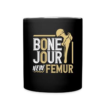 Leg Reconstruction Restoration - Full Colour Mug - black - Front