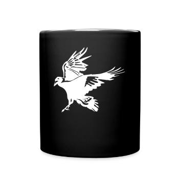 Flying Crow Raven Tree Ravens Crows - Tasse einfarbig - Schwarz - Vorne