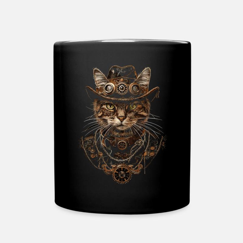 Steam Punk Art Funky Steampunk - Full Colour Mug - black