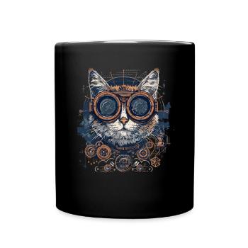 Steam Punk Art Funky Steampunk - Full Colour Mug - black - Front