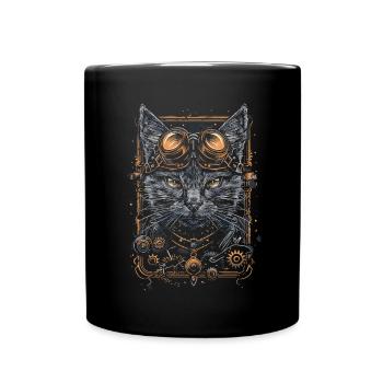 Steam Punk Art Funky Steampunk - Full Colour Mug - black - Front