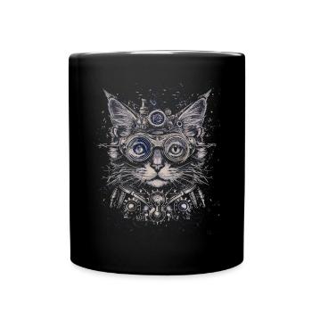 Steam Punk Art Funky Steampunk - Full Colour Mug - black - Front