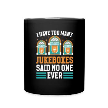 Karaoke Master Retro Music Juke Box - Tasse einfarbig - Schwarz - Vorne
