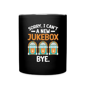 Karaoke Master Retro Music Juke Box - Tasse einfarbig - Schwarz - Vorne