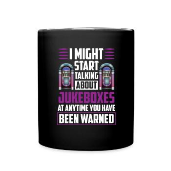 Karaoke Master Retro Music Juke Box - Tasse einfarbig - Schwarz - Vorne