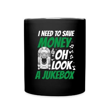 Karaoke Master Juke Box de musique rétro - Mug uni - noir - Devant