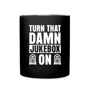 Karaoke Master Retro Music Juke Box - Tasse einfarbig - Schwarz - Vorne