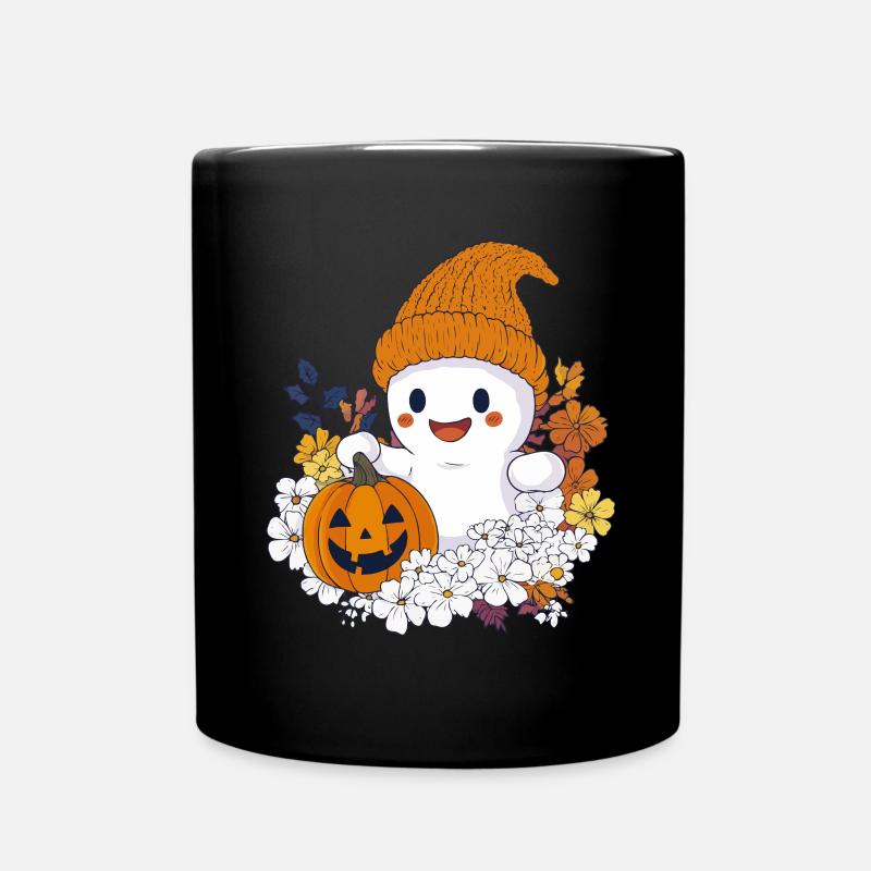 Halloween Geist Geschenk Frauen Männer Kinder Deko - Tasse einfarbig - Schwarz