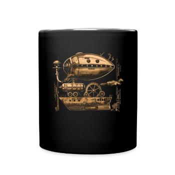 Steam Punk Art Funky Steampunk - Mug uni - noir - Devant
