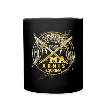 Arnis Eskrima Kali Fma - Tasse einfarbig - Schwarz - Vorne