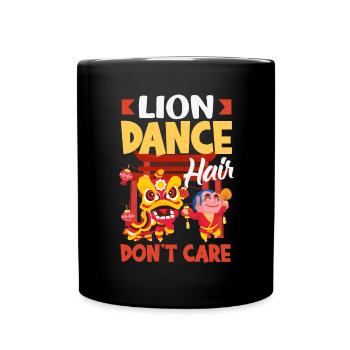 Nouvel An chinois Lune Lion Danse - Mug uni - noir - Devant