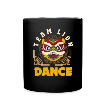 Nouvel An chinois Lune Lion Danse - Mug uni - noir - Devant