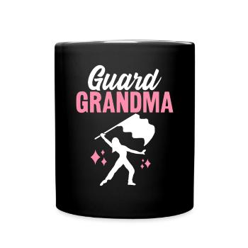 Color Guard Oma Flag Spinners Marschkapelle - Tasse einfarbig - Schwarz - Vorne