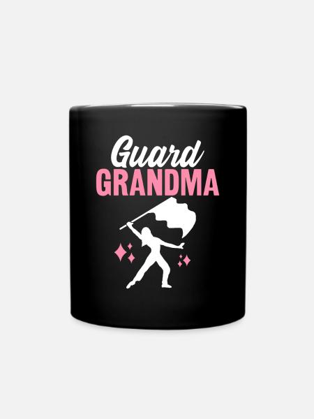 Color Guard Oma Flag Spinners Marschkapelle - Tasse einfarbig - Schwarz