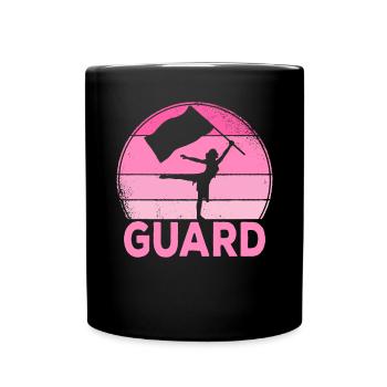 Color Guard Flag Corps Girls Marching Band Hiver - Mug uni - noir - Devant