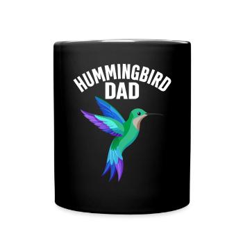 colibri papa nectar oiseau observation drôles d’oiseaux - Mug uni - noir - Devant