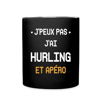 I can't I Hurling und Aperitif - Tasse einfarbig - Schwarz - Vorne