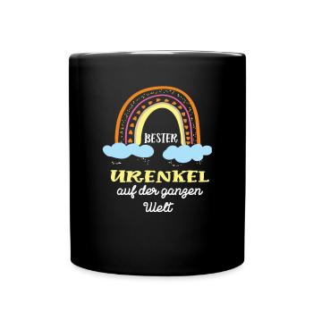 Urenkel Geburtstag Urenkelsohn Jungen Ur-Enkel - Tasse einfarbig - Schwarz - Vorne