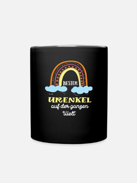 Urenkel Geburtstag Urenkelsohn Jungen Ur-Enkel - Tasse einfarbig - Schwarz