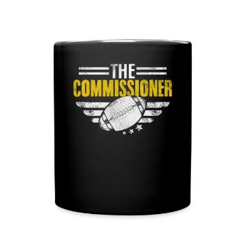 Le commissaire Funny Fantasy Football FFL Draft - Mug uni - noir - Devant