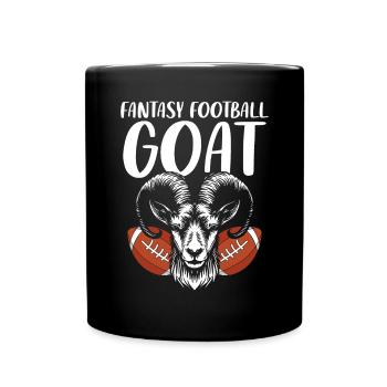 Fantasy Football Chèvre Drôle FFL Champion Football - Mug uni - noir - Devant