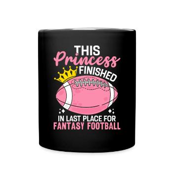 Cette princesse a terminé à la dernière place FFL Girls - Mug uni - noir - Devant