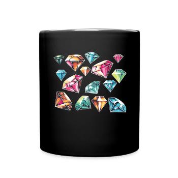 Accessories for Diamond Art Diamond Painter - Full Colour Mug - black - Front