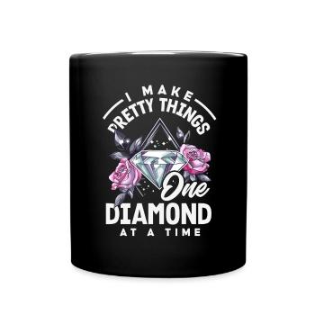 Accessories for Diamond Art Diamond Painter - Full Colour Mug - black - Front