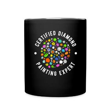 Accessories for Diamond Art Diamond Painter - Full Colour Mug - black - Front