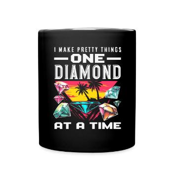 Accessories for Diamond Art Diamond Painter - Full Colour Mug - black - Front