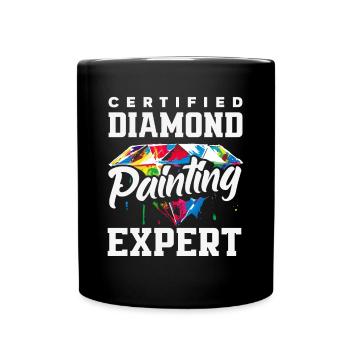 Accessories for Diamond Art Diamond Painter - Full Colour Mug - black - Front