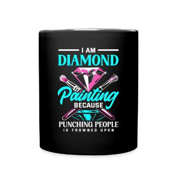 Accessories for Diamond Art Diamond Painter - Full Colour Mug - black - Front