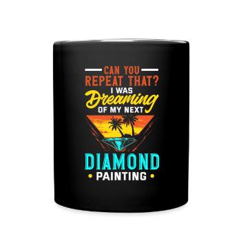 Accessories for Diamond Art Diamond Painter - Full Colour Mug - black - Front