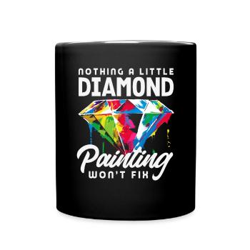 Accessories for Diamond Art Diamond Painter - Full Colour Mug - black - Front