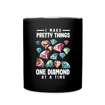 Accessories for Diamond Art Diamond Painter - Full Colour Mug - black - Front