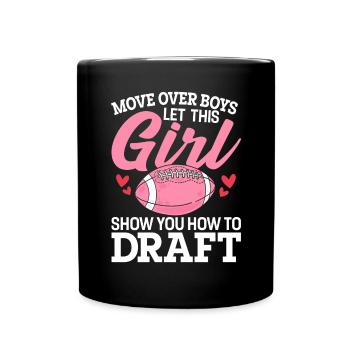 Bougez les garçons, laissez cette fille vous montrer comment - Mug uni - noir - Devant