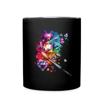 Accessories for Diamond Art Diamond Painter - Full Colour Mug - black - Front