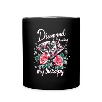 Accessories for Diamond Art Diamond Painter - Full Colour Mug - black - Front