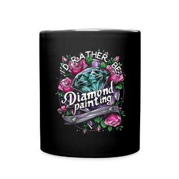 Accessories for Diamond Art Diamond Painter - Full Colour Mug - black - Front
