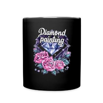 Accessories for Diamond Art Diamond Painter - Full Colour Mug - black - Front