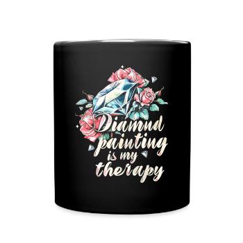 Accessories for Diamond Art Diamond Painter - Full Colour Mug - black - Front