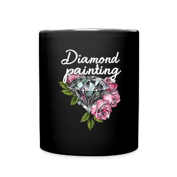 Accessories for Diamond Art Diamond Painter - Full Colour Mug - black - Front