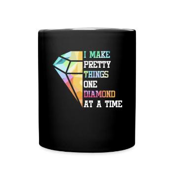 Accessories for Diamond Art Diamond Painter - Full Colour Mug - black - Front
