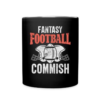 Fantasy Football Commish Jour de repêchage Drôle FFL - Mug uni - noir - Devant