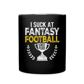 Je suis nul à Fantasy Football Dernier Plast Drôle FFL - Mug uni - noir - Devant