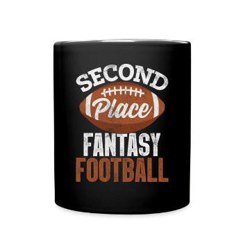 Deuxième place Fantasy Football Commissioner Funny - Mug uni - noir - Devant