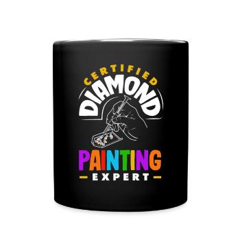 Accessories for Diamond Art Diamond Painter - Full Colour Mug - black - Front